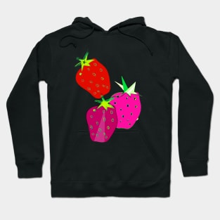 Three giant strawberries Hoodie